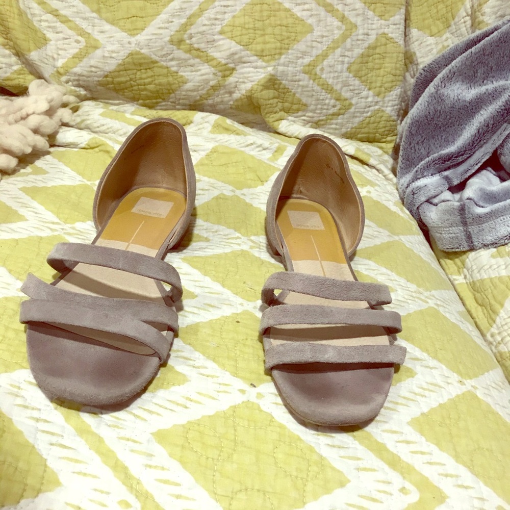 Dolce Vita Gray suede strapped sandals size 11!